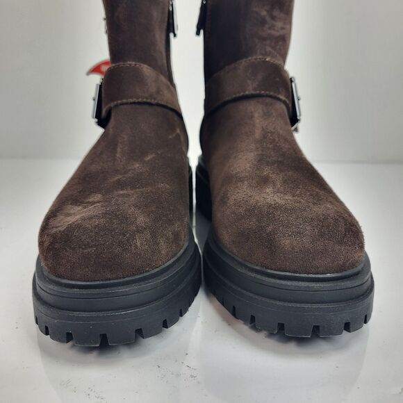 Blondo Ginny Buckle zipper Ankle Boot Booties Suede leather - Picture 8 of 13